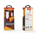 Auto punjac LDNIO DL-C17 1A + micro USB kabel beli
