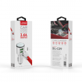 Auto punjac LDNIO DL-C29 dual USB 3.4A + iPhone Lightning kabel beli