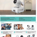 Kamera CN-PT100C, IP 720p wifi camera, Cloud, 2way audio, alarm