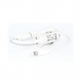 Auto Punjac univerzalni 2u1 (micro usb kabel + USB slot) beli